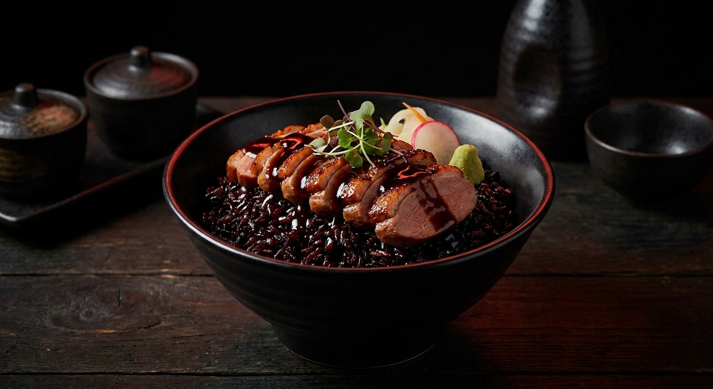 Donburi dressé à la minute devant le client